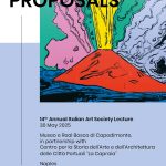 Poster advertising the call for a speaker for the 14th Annual IAS Lecture in Italy